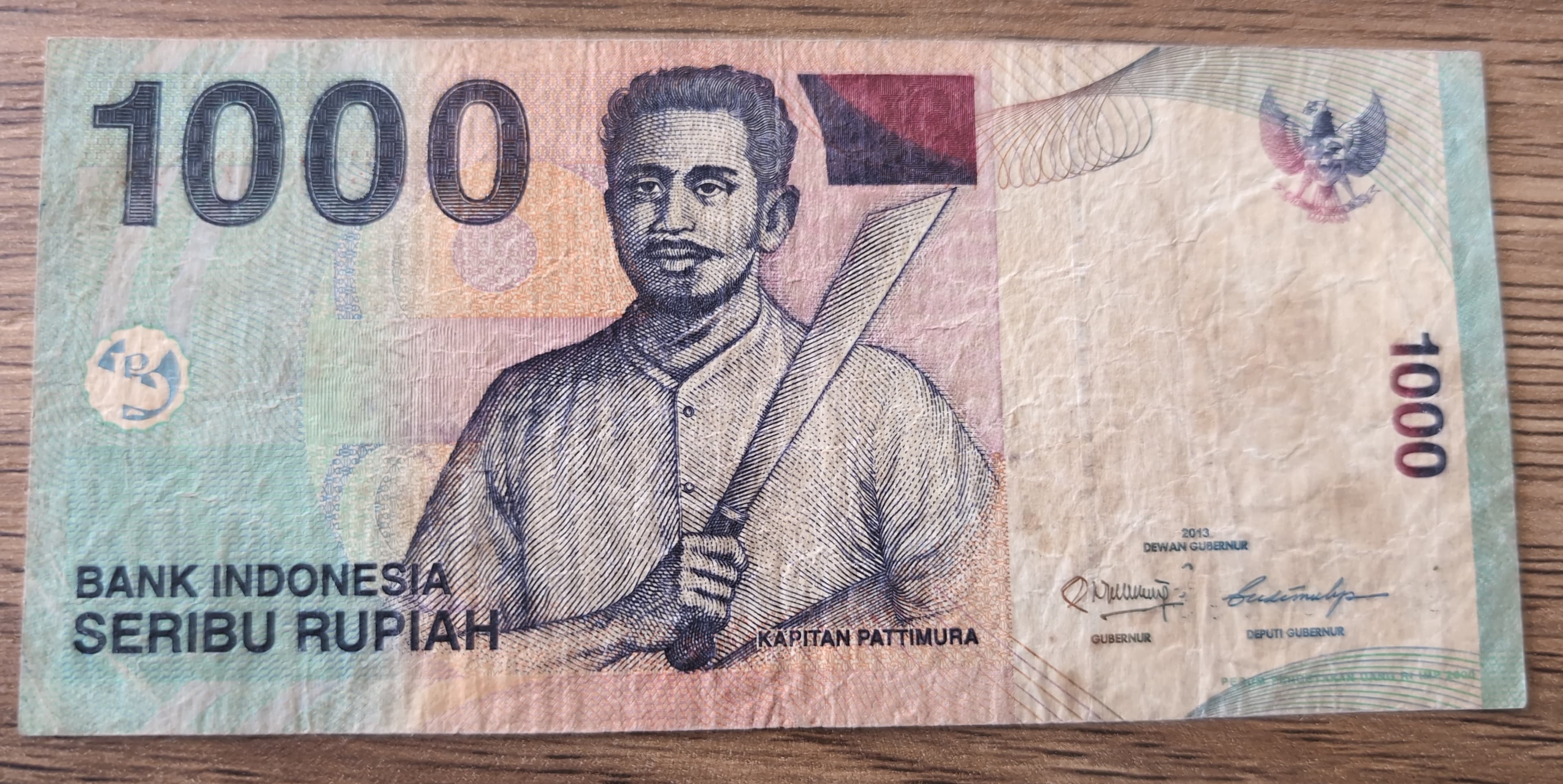 Billet Indonésie 1000 Rupiah 2013