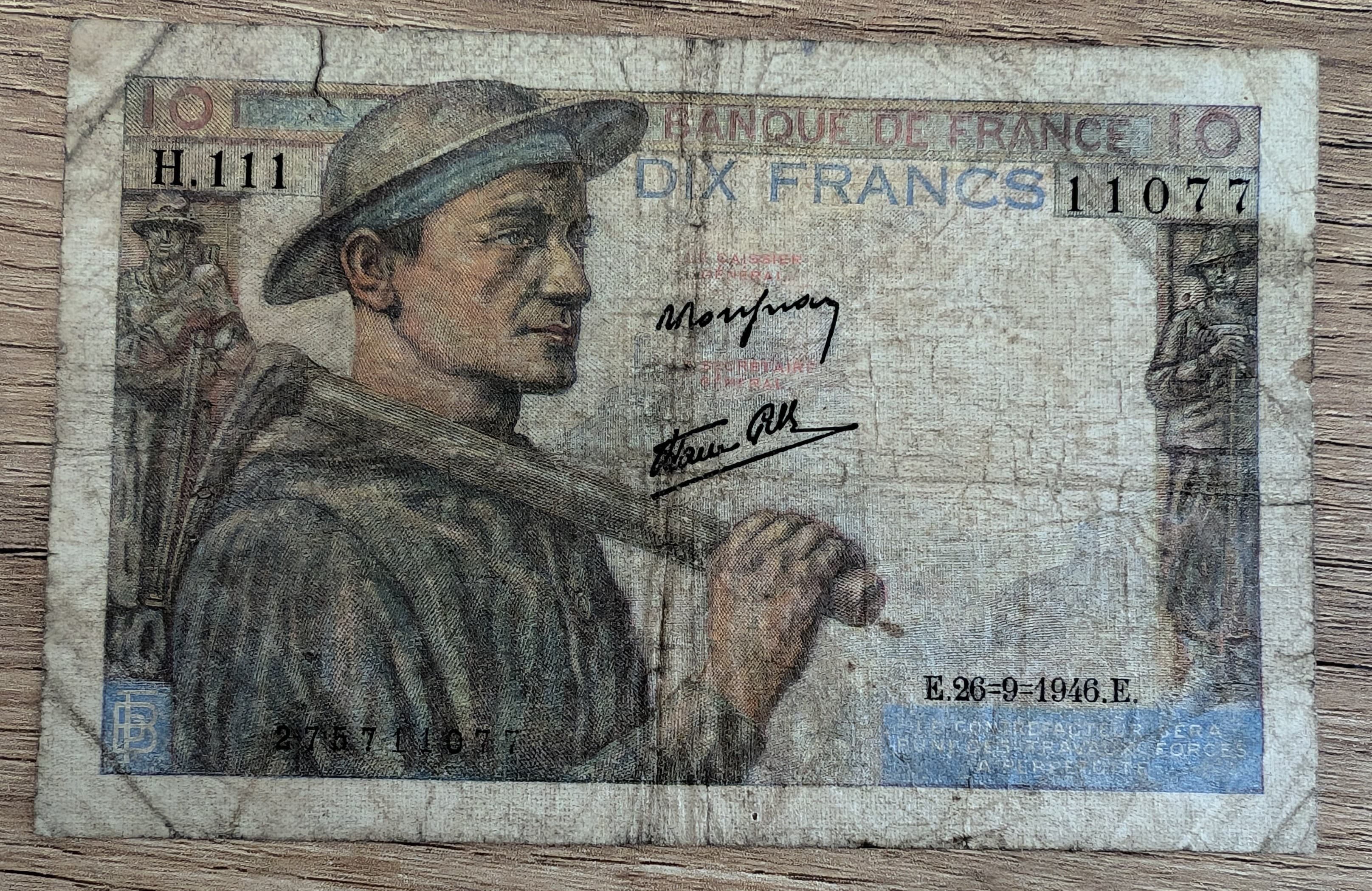 France 10 Francs Mineur 1946 – Banque de France